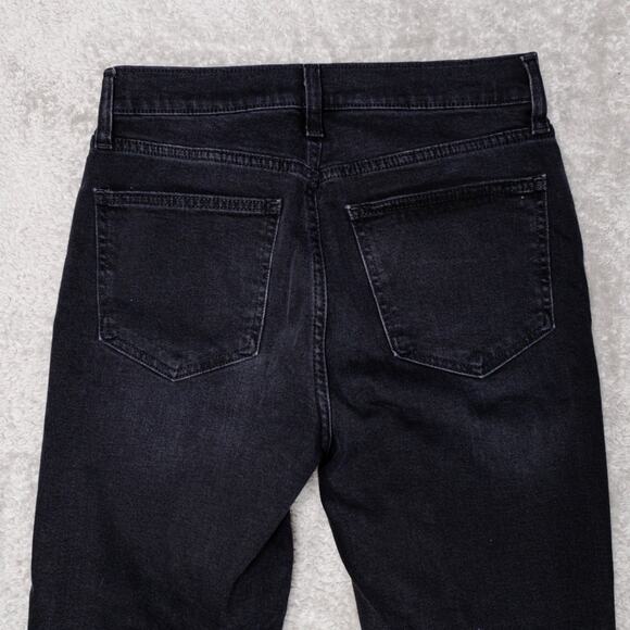 GAP Kick Fit Black High Rise Cropped Ankle Flare Jeans Denim 28 6 NWOT - Picture 14 of 15